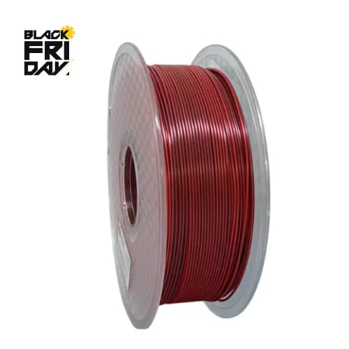 FILAMENTO PLA ULTRA SILK BICOLOR VERMELHO E PRETO 2