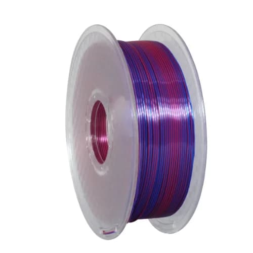 Filamento PLA Ultra Silk – Bicolor Vermelho e Azul